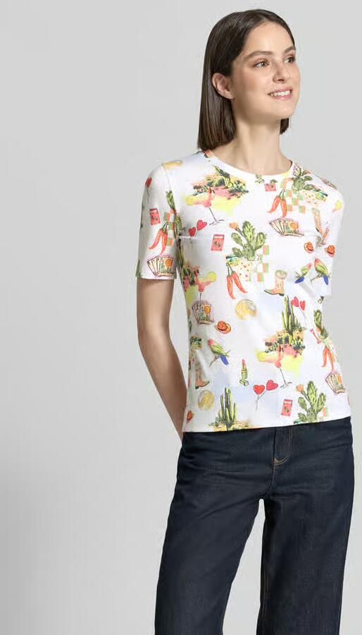 Marc Cain T-shirt in all-over look - Foto 4