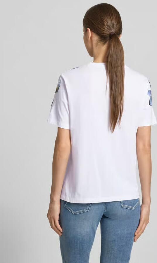 Marc Cain T-shirt in all-over look met pailletten