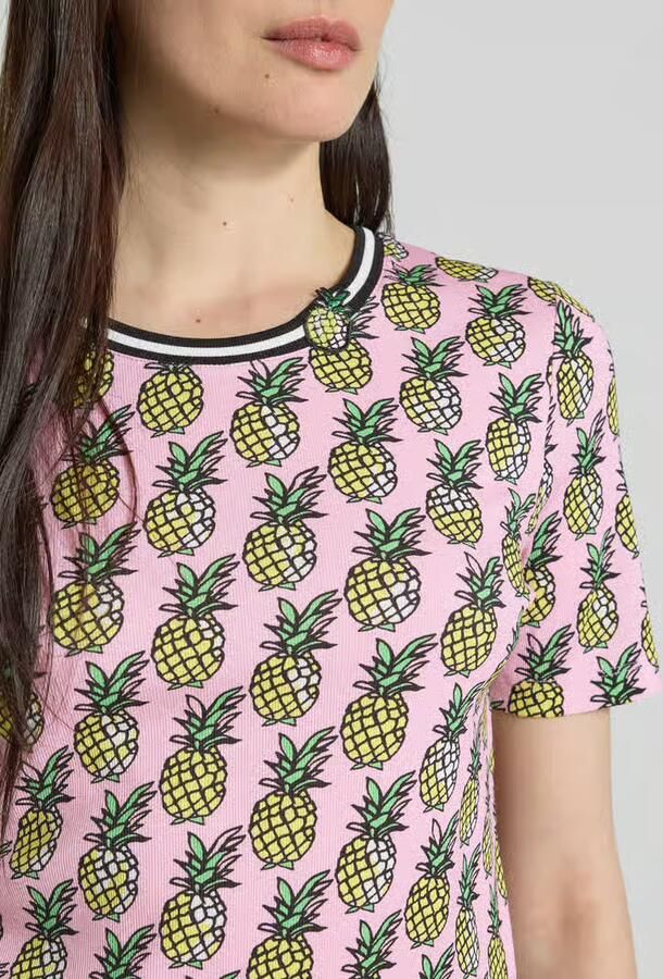 Marc Cain T-shirt in all-over look met ronde hals - Foto 2