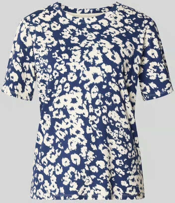 Marc Cain T-shirt in all-over look met ronde hals