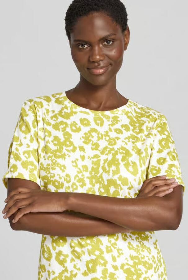 Marc Cain T-shirt in all-over look met ronde hals
