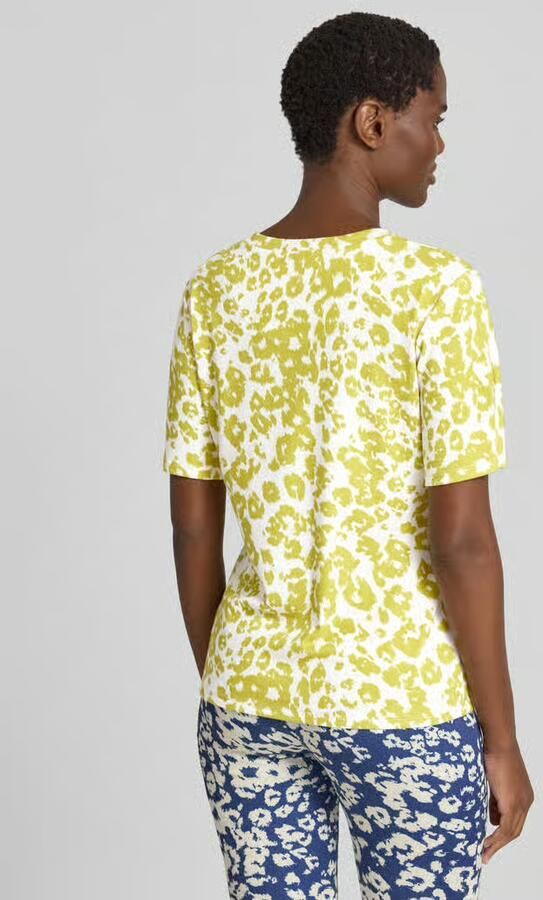 Marc Cain T-shirt in all-over look met ronde hals - Foto 3