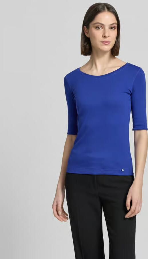 Marc Cain T-shirt in riblook met 1 2-mouwen - Foto 3