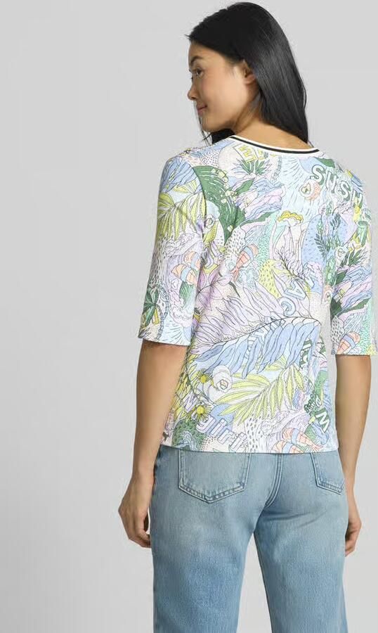 Marc Cain T-shirt met 1 2-mouwen
