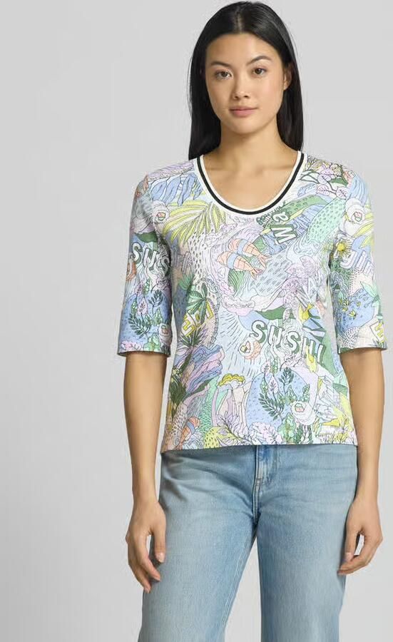 Marc Cain T-shirt met 1 2-mouwen - Foto 2