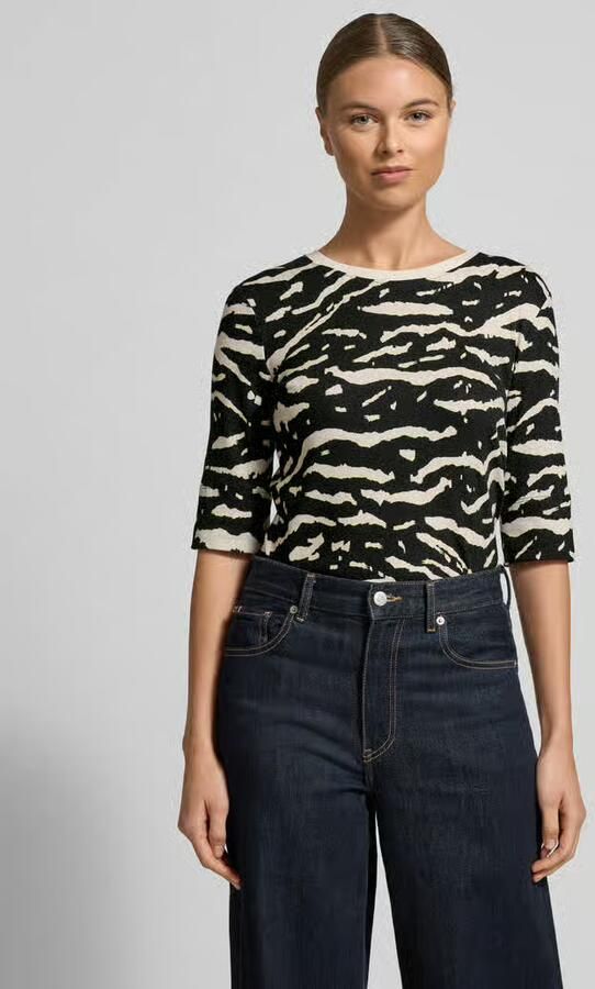 Marc Cain T-shirt met 3 4-mouwen - Foto 4