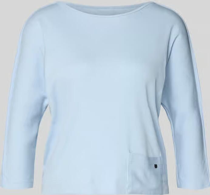 Marc Cain T-shirt met boothals en 3 4-mouwen