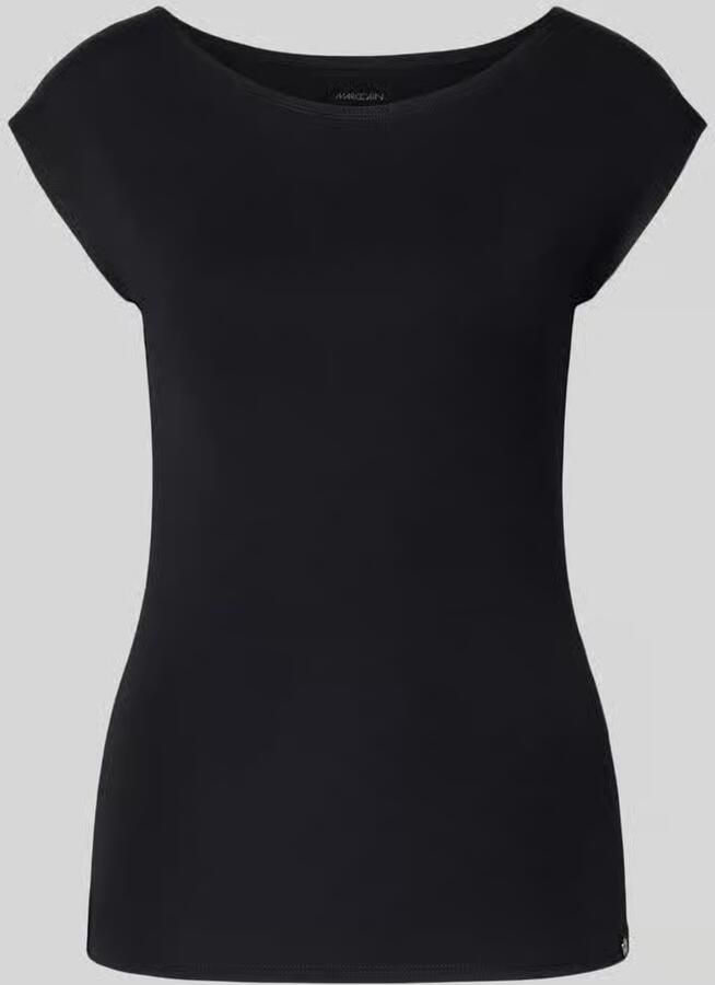 Marc Cain Elegante Midnight Blue Shirt met Brede Schouders Blue Dames - Foto 2
