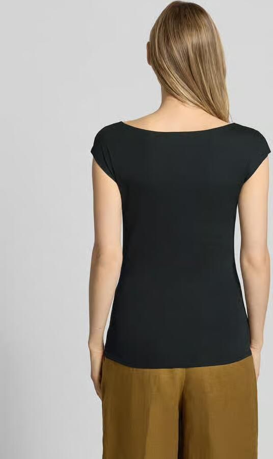 Marc Cain Elegante Zwarte Katoenen T-Shirt Black Dames - Foto 3