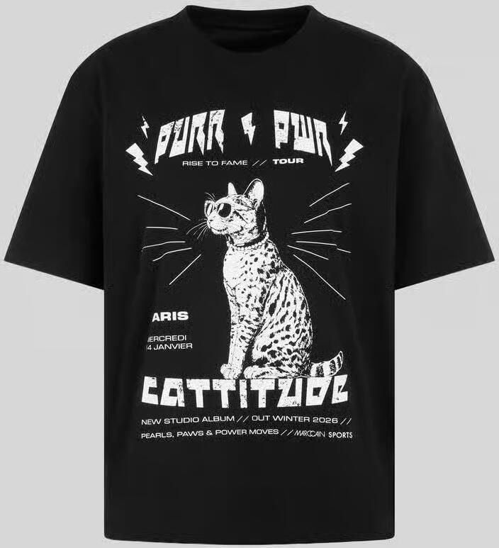 Marc Cain T-shirt met Catitude-motiefprint