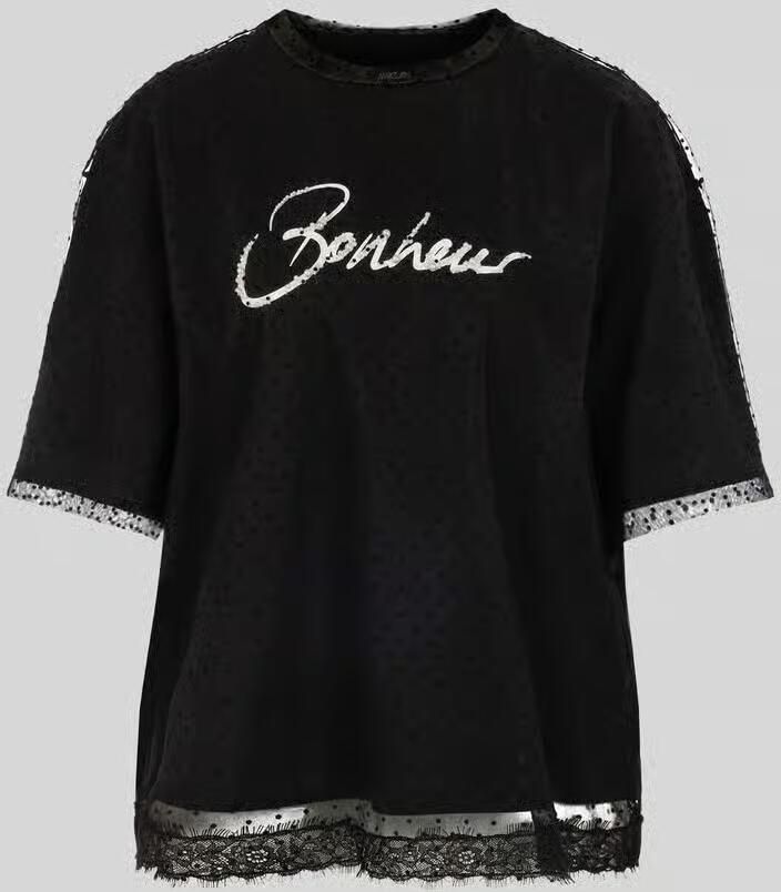 Marc Cain T-shirt met glitter-opschrift
