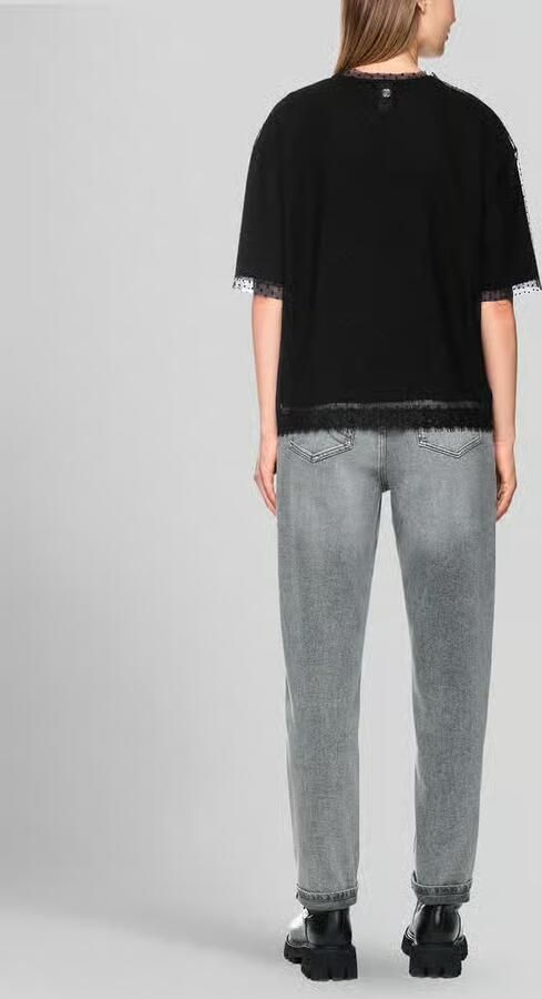 Marc Cain T-shirt met glitter-opschrift - Foto 2