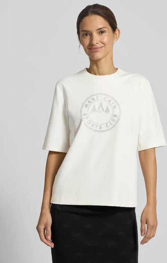 Marc Cain T-shirt met katoen en strass-steentjes - Foto 2