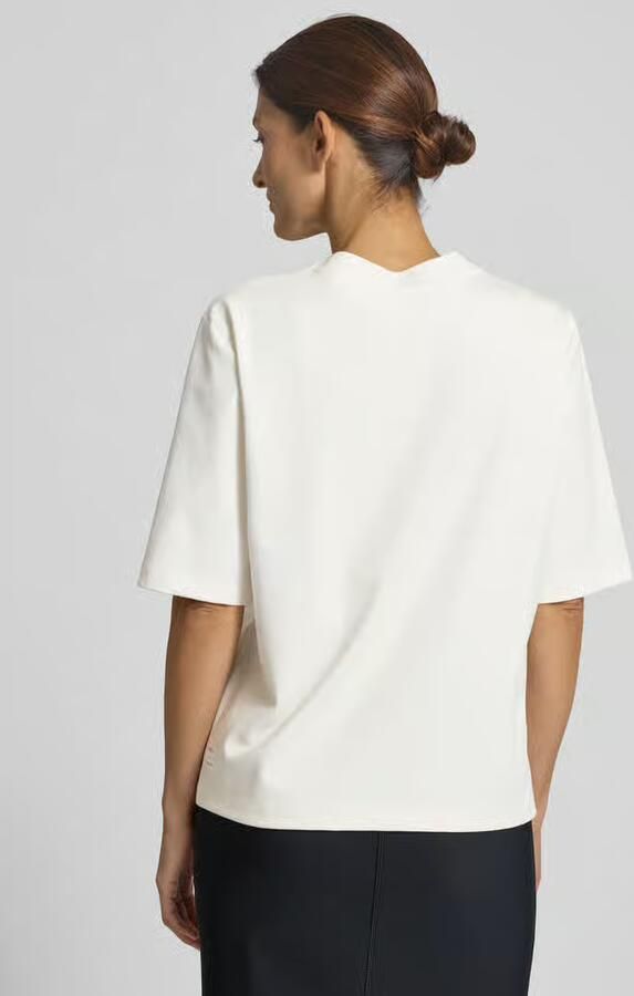 Marc Cain T-shirt met katoen en strass-steentjes
