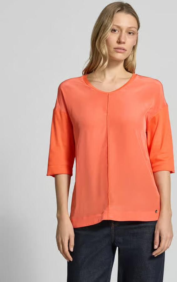 Marc Cain T-shirt met labeldetail - Foto 4