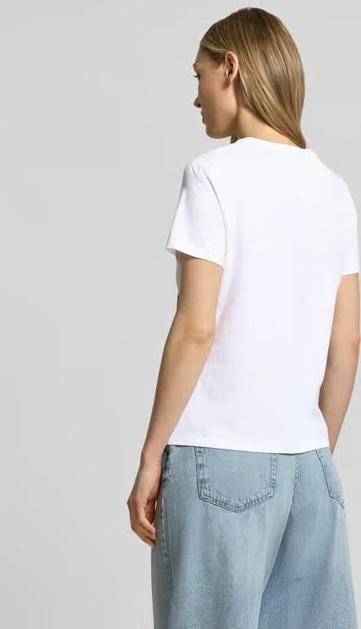 Marc Cain T-shirt met labelprint en ronde hals - Foto 3