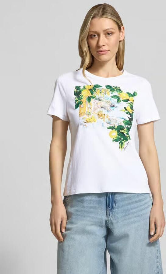 Marc Cain T-shirt met labelprint en ronde hals - Foto 2