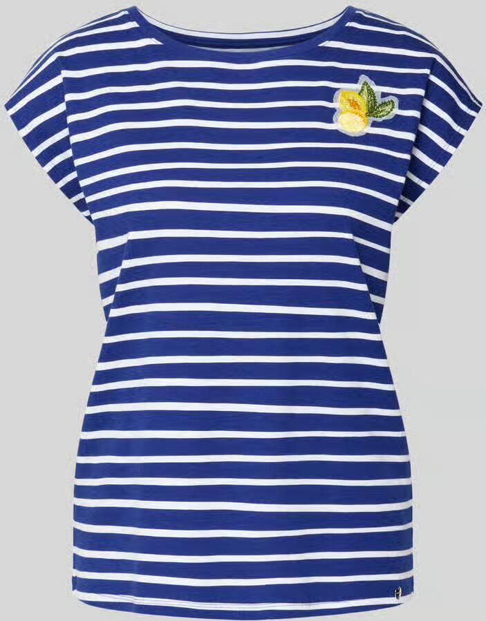 Marc Cain T-shirt met motief-stitching en ronde hals - Foto 2