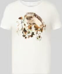 Marc Cain T-shirt met motiefprint en ronde hals