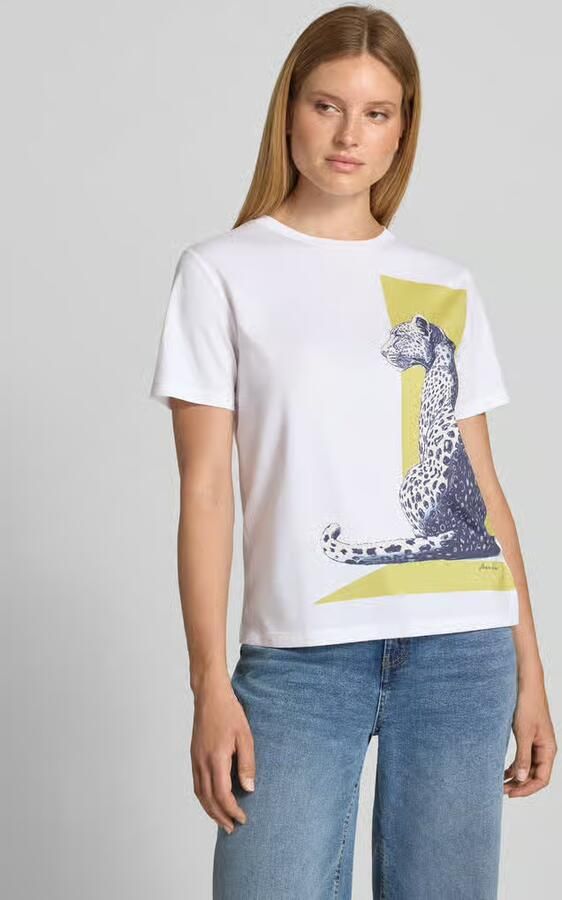 Marc Cain T-shirt met motiefprint en ronde hals - Foto 2