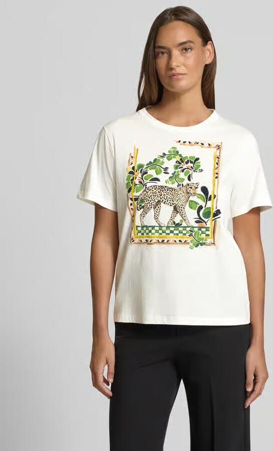 Marc Cain T-shirt met motiefprint - Foto 4