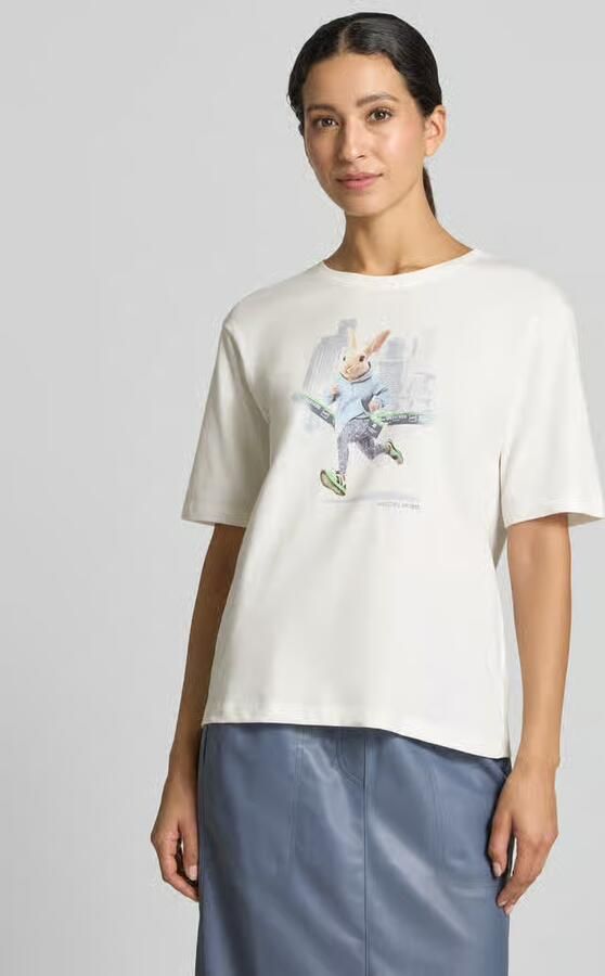 Marc Cain T-shirt met motiefprint - Foto 3