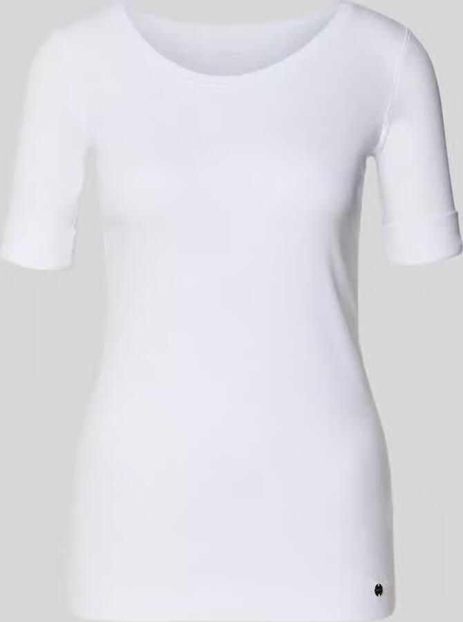Marc Cain Stijlvolle shirt met halve mouwen en ronde hals White Dames - Foto 2