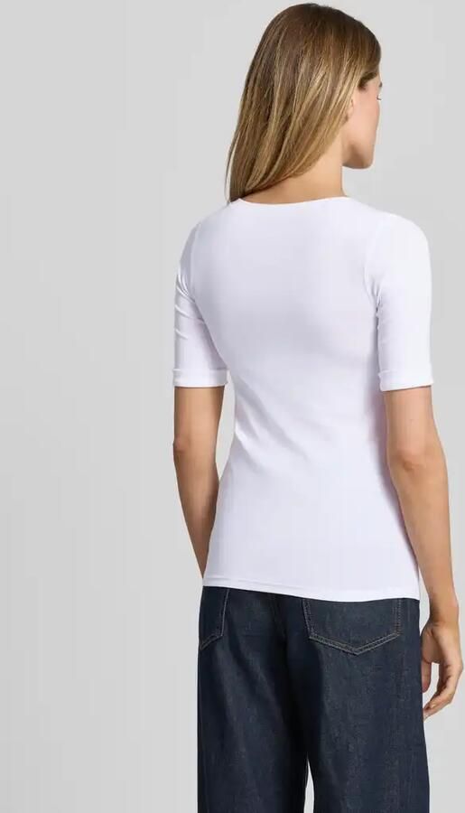 Marc Cain Elastisch Katoenen Jersey Shirt White Dames - Foto 4