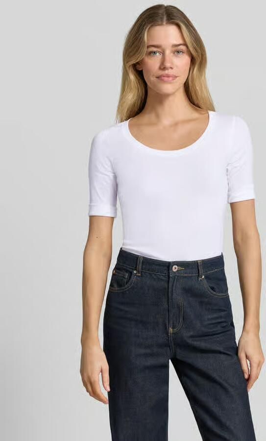 Marc Cain Elastisch Katoenen Jersey Shirt White Dames - Foto 3