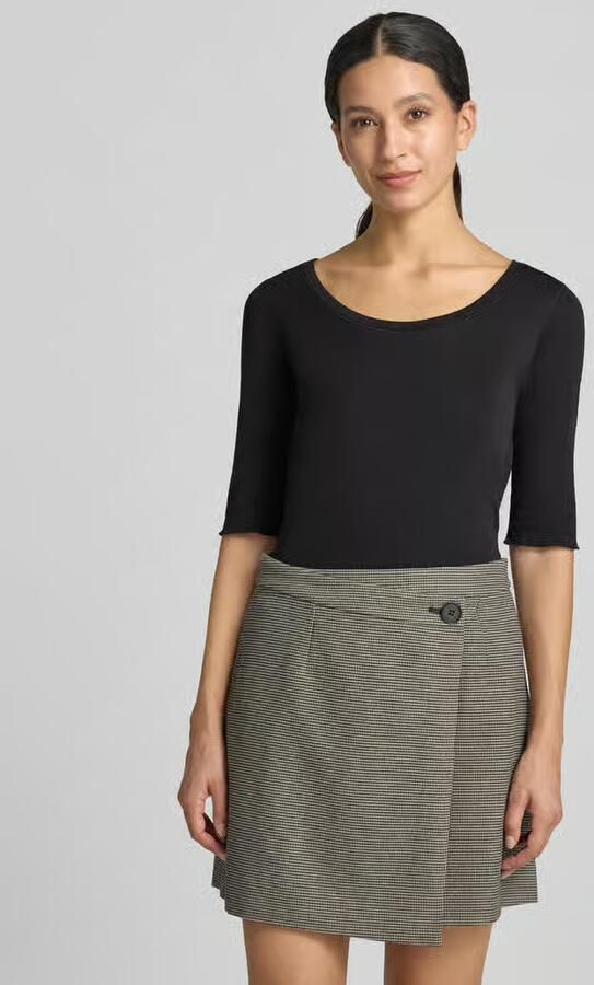 Marc Cain Stijlvol Basic-Shirt in Midnight Black 900 Zwart Dames - Foto 3