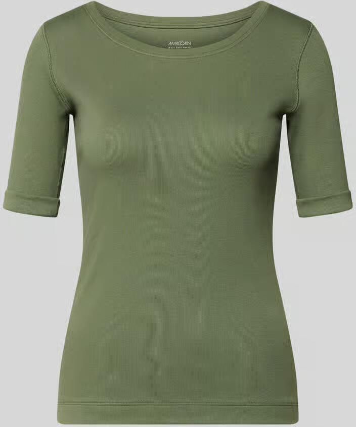 Marc Cain T-shirt met ronde hals en 1 2-mouwen - Foto 2
