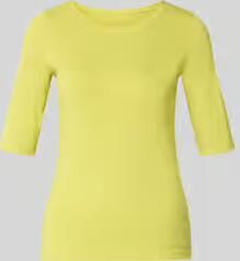 Marc Cain T-shirt met ronde hals en 1 2-mouwen