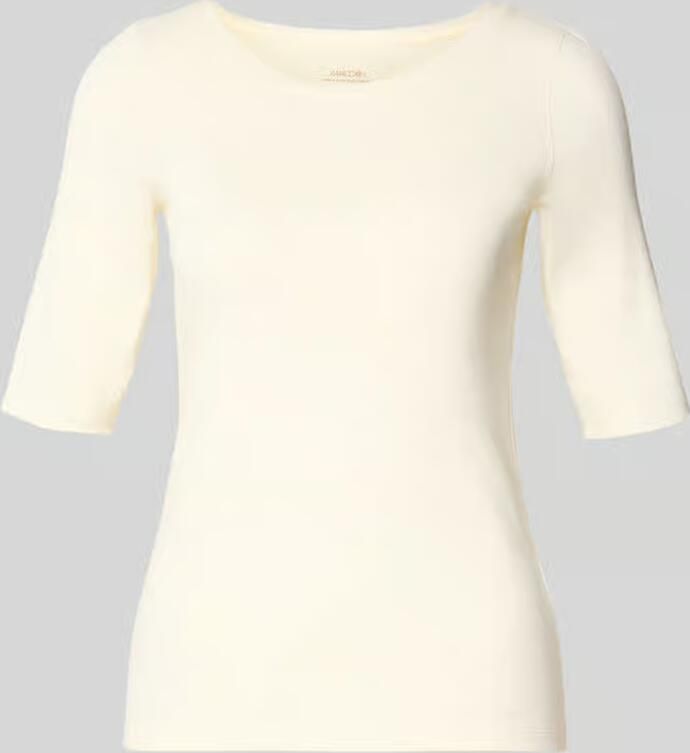 Marc Cain T-shirt met ronde hals en 1 2-mouwen