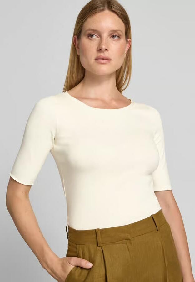 Marc Cain T-shirt met ronde hals en 1 2-mouwen - Foto 2