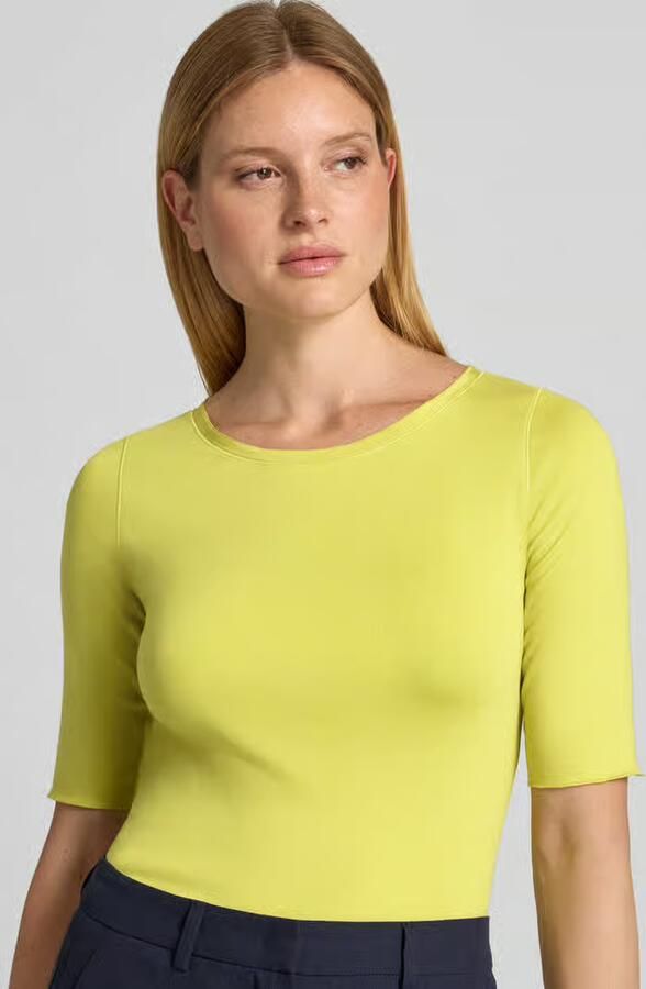 Marc Cain T-shirt met ronde hals en 1 2-mouwen - Foto 2