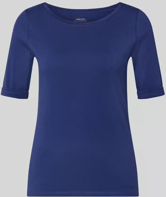 Marc Cain T-shirt met ronde hals en 1 2-mouwen