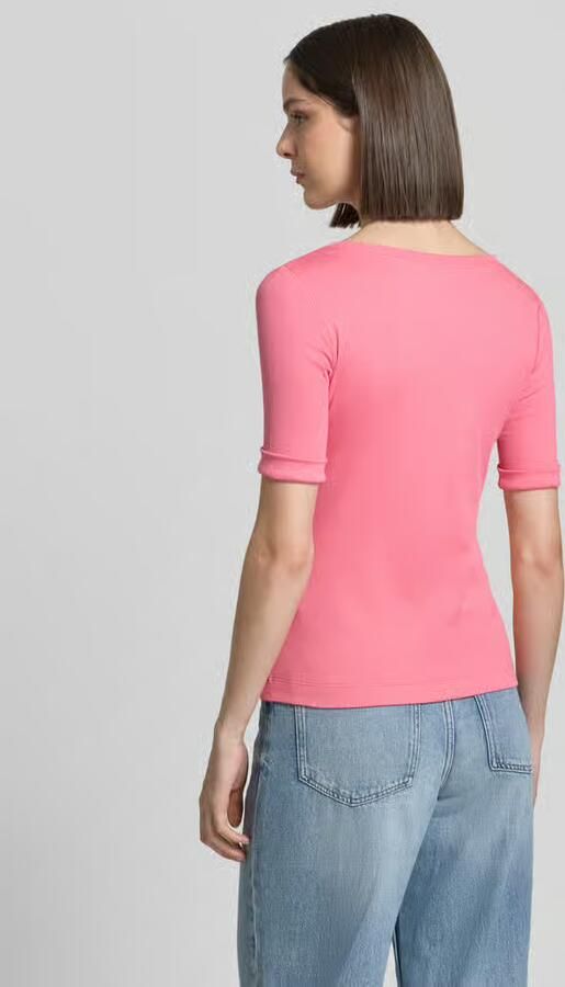Marc Cain T-shirt met ronde hals en 1 2-mouwen - Foto 4