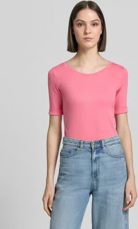 Marc Cain T-shirt met ronde hals en 1 2-mouwen - Foto 3