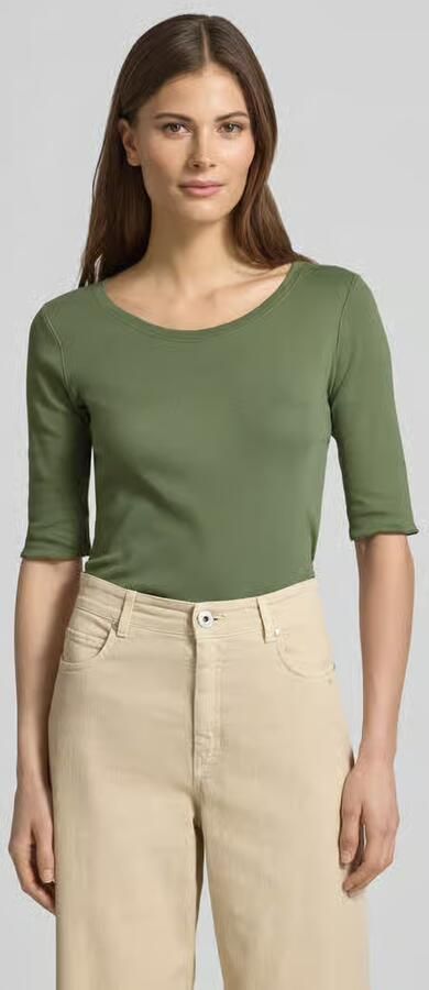 Marc Cain T-shirt met ronde hals en 1 2-mouwen - Foto 4