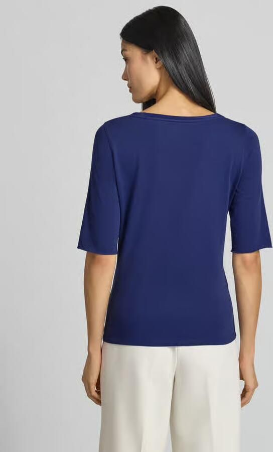 Marc Cain T-shirt met ronde hals en 1 2-mouwen