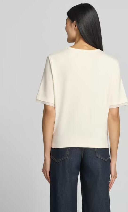 Marc Cain T-shirt met ronde hals en cut-out - Foto 2