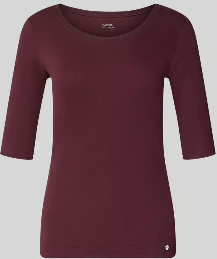 Marc Cain T-shirt met ronde hals en labeldetail - Foto 2