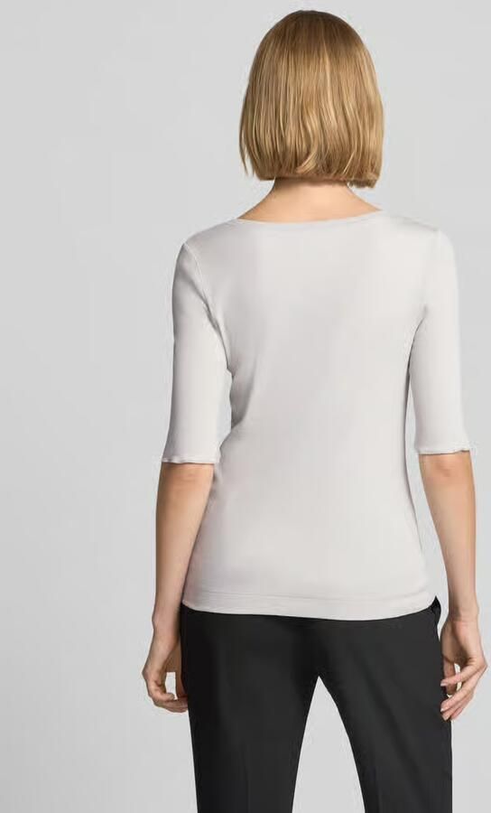 Marc Cain T-shirt met ronde hals en labeldetail - Foto 3