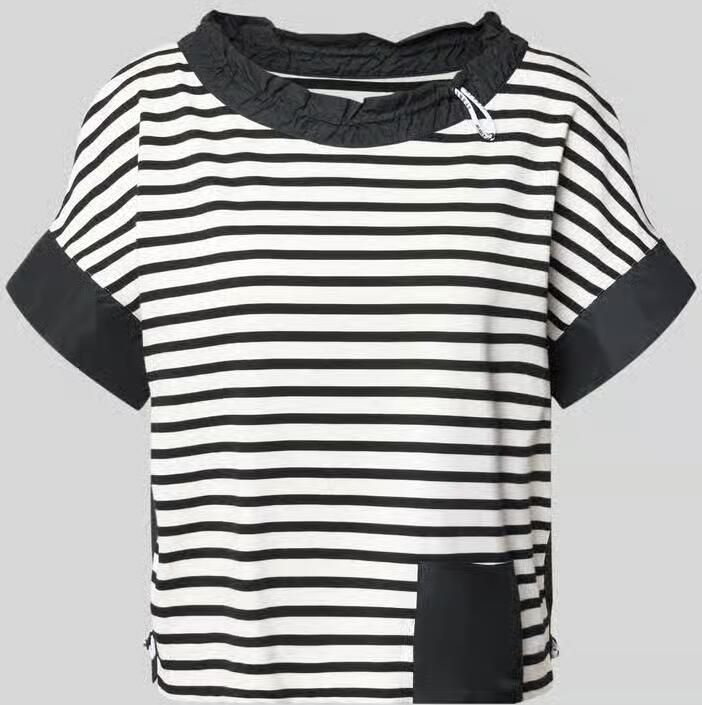 Marc Cain T-shirt met ronde hals en trekkoord - Foto 2
