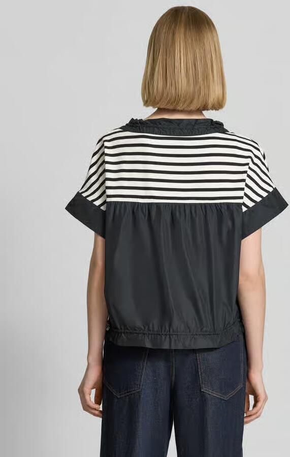 Marc Cain T-shirt met ronde hals en trekkoord