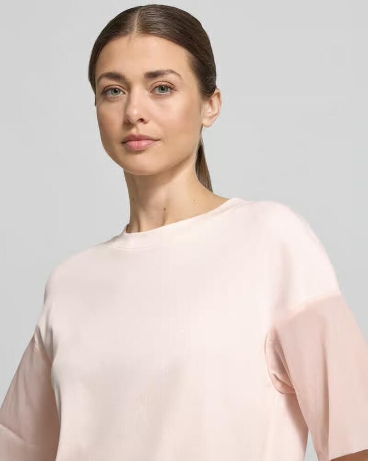 Marc Cain T-shirt met ronde hals en tunnelkoord