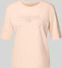 Marc Cain T-shirt met siersteentjes en ronde hals