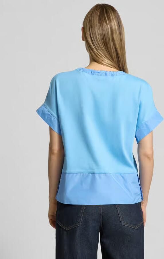 Marc Cain T-shirt met tuniekkraag en tunnelkoord - Foto 2