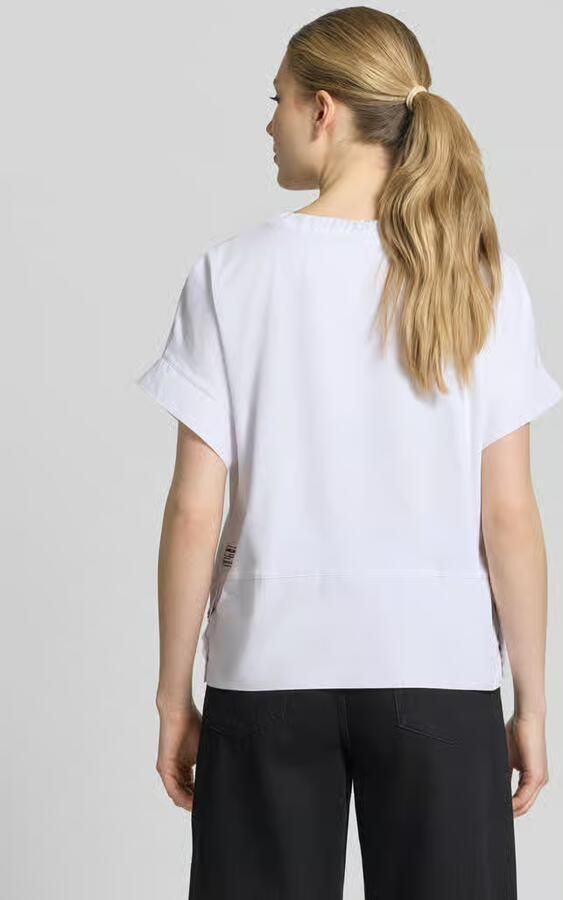 Marc Cain T-shirt met tuniekkraag en tunnelkoord