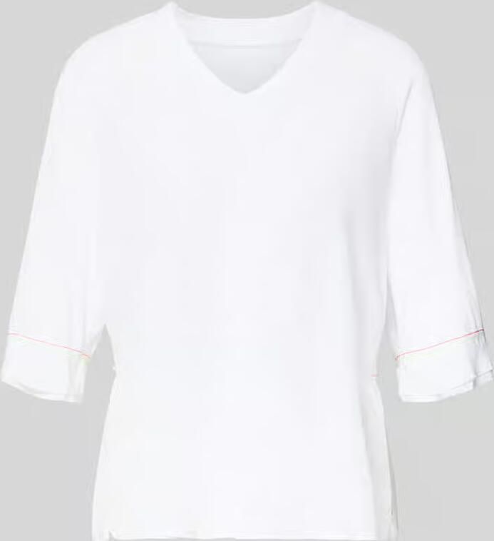 Marc Cain T-shirt met V-hals en 3 4-mouw - Foto 2